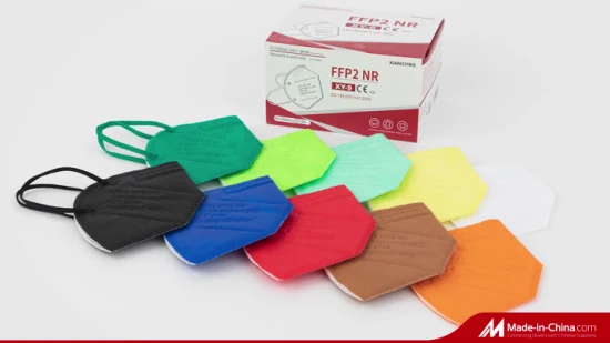 Fabricantes de máscaras China Máscara facial no tejida FFP2 de 5 capas Earloop KN95 Máscara