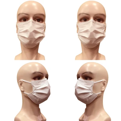 No tejido desechable PP Ce Bfe95 Bfe99 ISO 13485 3ply Medical Surgeon Hospital Quirúrgico Mascarilla cómoda con ganchos para las orejas